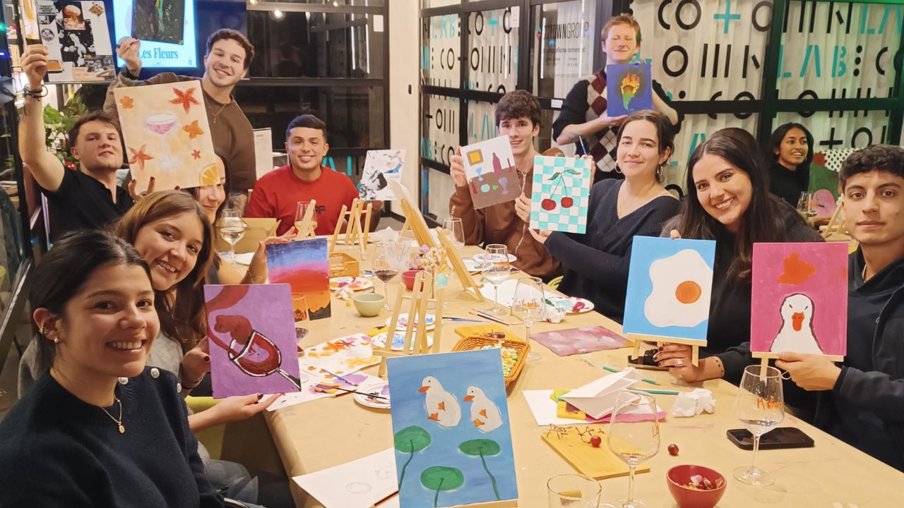 Art & Wine Valencia: el evento creativo para estudiantes de Vanguard Student Housing